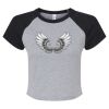 Women's Micro Rib Raglan Baby Tee Thumbnail