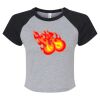 Women's Micro Rib Raglan Baby Tee Thumbnail
