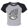 Women's Micro Rib Raglan Baby Tee Thumbnail