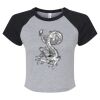 Women's Micro Rib Raglan Baby Tee Thumbnail