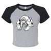 Women's Micro Rib Raglan Baby Tee Thumbnail