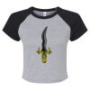 Women's Micro Rib Raglan Baby Tee Thumbnail