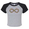 Women's Micro Rib Raglan Baby Tee Thumbnail