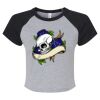 Women's Micro Rib Raglan Baby Tee Thumbnail