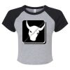 Women's Micro Rib Raglan Baby Tee Thumbnail