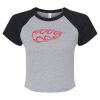 Women's Micro Rib Raglan Baby Tee Thumbnail