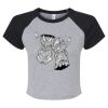 Women's Micro Rib Raglan Baby Tee Thumbnail