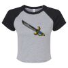 Women's Micro Rib Raglan Baby Tee Thumbnail