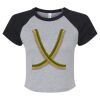 Women's Micro Rib Raglan Baby Tee Thumbnail