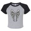 Women's Micro Rib Raglan Baby Tee Thumbnail