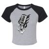 Women's Micro Rib Raglan Baby Tee Thumbnail