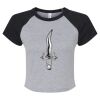 Women's Micro Rib Raglan Baby Tee Thumbnail