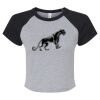 Women's Micro Rib Raglan Baby Tee Thumbnail
