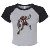 Women's Micro Rib Raglan Baby Tee Thumbnail