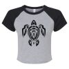 Women's Micro Rib Raglan Baby Tee Thumbnail