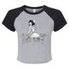 Women's Micro Rib Raglan Baby Tee Thumbnail