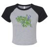 Women's Micro Rib Raglan Baby Tee Thumbnail