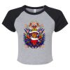 Women's Micro Rib Raglan Baby Tee Thumbnail