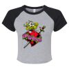 Women's Micro Rib Raglan Baby Tee Thumbnail
