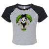 Women's Micro Rib Raglan Baby Tee Thumbnail