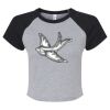 Women's Micro Rib Raglan Baby Tee Thumbnail
