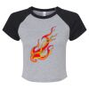 Women's Micro Rib Raglan Baby Tee Thumbnail