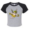 Women's Micro Rib Raglan Baby Tee Thumbnail