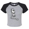 Women's Micro Rib Raglan Baby Tee Thumbnail