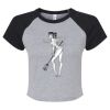Women's Micro Rib Raglan Baby Tee Thumbnail