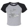 Women's Micro Rib Raglan Baby Tee Thumbnail