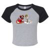 Women's Micro Rib Raglan Baby Tee Thumbnail