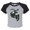 Women's Micro Rib Raglan Baby Tee Thumbnail