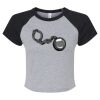 Women's Micro Rib Raglan Baby Tee Thumbnail