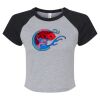Women's Micro Rib Raglan Baby Tee Thumbnail