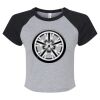 Women's Micro Rib Raglan Baby Tee Thumbnail
