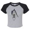 Women's Micro Rib Raglan Baby Tee Thumbnail