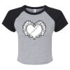 Women's Micro Rib Raglan Baby Tee Thumbnail