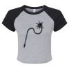 Women's Micro Rib Raglan Baby Tee Thumbnail