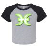 Women's Micro Rib Raglan Baby Tee Thumbnail
