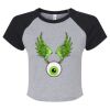 Women's Micro Rib Raglan Baby Tee Thumbnail