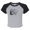 Women's Micro Rib Raglan Baby Tee Thumbnail