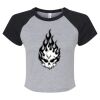 Women's Micro Rib Raglan Baby Tee Thumbnail
