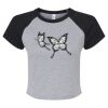 Women's Micro Rib Raglan Baby Tee Thumbnail