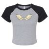 Women's Micro Rib Raglan Baby Tee Thumbnail