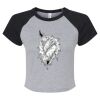 Women's Micro Rib Raglan Baby Tee Thumbnail