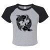 Women's Micro Rib Raglan Baby Tee Thumbnail