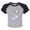 Women's Micro Rib Raglan Baby Tee Thumbnail