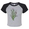 Women's Micro Rib Raglan Baby Tee Thumbnail