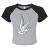 Women's Micro Rib Raglan Baby Tee Thumbnail