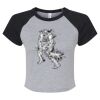 Women's Micro Rib Raglan Baby Tee Thumbnail